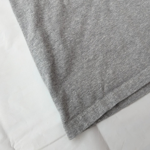 Design Lab Shoulder-Padded Jersey T-Shirt Dress Grey 100%  Cotton Women Large - Picture 5 of 11